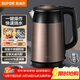 蘇泊爾（SUPOR）電水壺熱水壺 1.7L全鋼無(wú)縫雙層防燙電熱水壺  304不銹鋼燒水壺 SWF17E13B