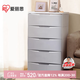 愛(ài)麗思收納柜抽屜式寶寶衣柜儲物柜簡(jiǎn)易整理柜環(huán)保塑料收納箱愛(ài)麗絲五層