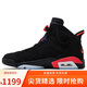 Jordan男休閑鞋反轉紅外線(xiàn)Air Jordan 6復古運動(dòng)鞋CT8529-001黑42