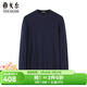 雅戈爾（YOUNGOR）毛衫男士秋冬青年男毛衫圓領(lǐng)毛衣羊毛混紡羊毛衫 藏青VYHR619969FYA XL 110c