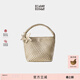 ECODAY原創(chuàng  )設計香檳色托特包高級感編織包大容量單肩包男女同款婚包禮物 香檳色(小號)