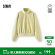森馬（Semir）商場(chǎng)同款|衛衣女冬季加絨寬松立領(lǐng)半拉鏈2025新款簡(jiǎn)約打底衫 黃色調00433 M