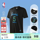 NBA【新品】杜蘭特庫里詹姆斯東契奇亞歷山大短袖男夏裝籃球服t恤 森林狼-愛(ài)德華茲運動(dòng)T恤(黑色) L