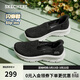 斯凱奇（Skechers）單鞋閃穿鞋女士夏季透氣懶人一腳蹬淺口軟底休閑鞋平底鞋159287