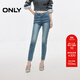 ONLY2025秋季新款復古簡(jiǎn)約水洗九分褲緊身褲牛仔褲女|125149002 J33 復古350牛仔洗水 S S標準褲長(cháng)