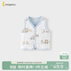 童泰（TONGTAI）嬰兒馬甲春秋季純棉寶寶衣服兒童雙層背心坎肩馬夾上衣藍色73cm