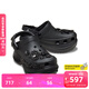 卡駱馳（CROCS）2026春季新款復古花簇小鯨魚(yú)洞洞鞋時(shí)尚百搭花園鞋女鞋|213120 黑色-001 39 (250mm)