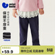 迷你巴拉（minibala）【內里加絨】女童寶寶打底褲冬季親膚保暖仿牛仔褲子