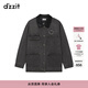 DZZIT地素棉服冬季復古丹寧主義時(shí)尚牛仔外套女 深灰色 S