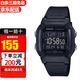卡西歐YOUTH系列男女經(jīng)典小方塊學(xué)生電子表時(shí)尚潮流運動(dòng)防水表生日禮物 W-800H-1B 十年電力