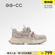 GG-CC【古力娜扎同款】火星軌跡春季新款做舊厚底休閑老爹鞋女G26U8612 灰紫色 37