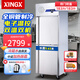 星星（XINGX）【格林斯達】商用兩門(mén)全冷凍冰箱立式商用四門(mén)雙溫全不銹鋼冷凍柜六門(mén)廚房大容量冷藏冷凍柜全銅管 366L  0.63米長(cháng)【雙門(mén) 雙溫】全銅管