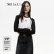MO&Co.冬水漿星星美式撞色插肩袖長(cháng)袖短款T恤MBC4TE