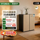HYUNDAI韓國現代【小方糖】冰箱家用小型一級能效變頻風(fēng)冷無(wú)霜臥室冰箱45公分超薄35分貝超靜音 木色 一級變頻 風(fēng)冷無(wú)霜 45公分超薄