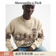 Abercrombie & Fitch美式復古時(shí)尚潮流百搭舒適抓絨落肩袖衛衣25秋冬男裝122-5576 卡其色 M (180/100A)