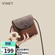 viney牛皮包包女包小眾斜挎手機包洋氣單肩包生日禮物高級感送女友老婆
