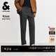 杰克·瓊斯（JACK&JONES） 男裝休閑褲衛褲褲子長(cháng)褲刺繡百搭舒適高級商務(wù)腰頭男款225314042