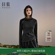 日著(zhù)俠連帽長(cháng)袖T恤2025年新款春季設計感修身撞色針織打底衫上衣 游馬黑 L