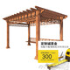 天裕成家具（TYC FURNITURE） 戶(hù)外長(zhǎng)廊葡萄架別墅庭院花園鋁合金爬藤廊架院子室外走廊長(zhǎng)廊亭 定制誠(chéng)意金