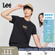 Lee標準版圓領(lǐng)Logo印花涼感輕薄男女同款短袖T恤休閑LUT009842202 白色（尺碼偏大，拍小一碼） XL