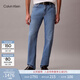Calvin KleinJeans四季款男士經(jīng)典休閑通勤ck淺藍色洗水微彈修身直筒牛仔褲