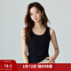 茵曼（INMAN）可外穿吊帶背心女2025夏季顯瘦百搭罩杯一體內搭上衣 黑色 均碼