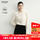 艾諾絲雅詩(shī)【商場(chǎng)同款】春秋季新品斜襟新中式桑蠶絲上衣真絲襯衫40725027 奶油米 M