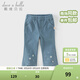戴維貝拉（DAVE＆BELLA）女童微喇褲洋氣兒童春裝新款長(cháng)褲小童休閑褲童褲女寶寶針織褲子 牛仔藍【現貨】 110 cm（建議身高100-110cm） cm（建議身高100-110cm）
