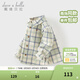 戴維貝拉（DAVE＆BELLA）童裝男襯衣兒童襯衫男童長(cháng)袖春裝寶寶衣服春秋上衣大童格子打底衫 藍綠格DB3224618-T 120 （建議身高110-120cm）