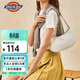 Dickies單肩包女斜挎包百搭小巧老花滿(mǎn)印手提腋下包通勤旅行小包奶油杏白