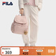 斐樂(lè )（FILA） 官方女包翻蓋雙肩包掛件小熊休閑書(shū)包背包情人節禮物 灰藕粉-PK XS