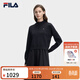 FILA 斐樂(lè )官方女子連衣裙2026春新款時(shí)尚休閑寬松假兩件拼接裙子 傳奇藍-NV XL 175/92A/XL