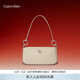Calvin Klein時(shí)尚腋下包禮物休閑通勤洋氣包包金屬字母拉鏈CK女包單肩法棍包