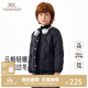 英氏（YEEHOO）兒童羽絨服輕薄款校服神器冬季男女童冬裝寶寶超韌絨外套內膽保暖 黑色羽絨外套 120 cm