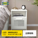 宜家（IKEA）BRIMNES百靈現代簡(jiǎn)約床頭柜臥室小型簡(jiǎn)易置物柜收納柜 白色床頭桌39x41cm