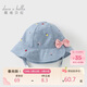 戴維貝拉兒童帽子春季女童印花遮陽(yáng)帽嬰兒寶寶盆帽漁夫帽