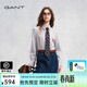 GANT/甘特25秋季新款女士純棉豎條紋襯衣學(xué)院風(fēng)收腰顯瘦長(cháng)袖襯衫 604-哈佛紅 S