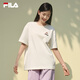 FILA 斐樂官方情侶短袖T恤2026夏男女休閑寬松純棉上衣貓咪針織t恤