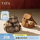 TATA他她書(shū)包款雙肩包初中生ins小眾包高中生輕便包X3527DX5 棕色 F