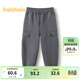 巴拉巴拉（BALABALA）童裝男童褲子兒童秋裝寬松大童休閑長(cháng)褲拜年服 深灰20902 165 cm