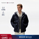 Tommy Hilfiger【戶(hù)外防水】秋冬男撞色門(mén)襟大口袋加厚保暖連帽羽絨服外套