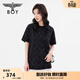 BOY LONDON男女同款短袖字母老花滿(mǎn)印黑色潮牌T恤N01126 黑色 L
