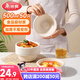 美麗雅一次性碗500ml*50只食品級餐盒 耐高溫快餐野餐打包圓形紙碗飯盒