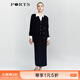 PORTS 寶姿秋冬新品女裝針織中等長(cháng)度裙子LM9K204LKW006 黑色 M