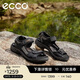 愛(ài)步（ECCO）涼鞋男 沙灘鞋輕便耐磨休閑鞋露趾 越野06956450034 黑色/灰色41