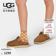 UGG春季男女同款舒適魔術(shù)貼一腳蹬單鞋包頭涼鞋 1138252CHE|栗色 38