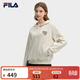 FILA 斐樂(lè )官方女子連帽衛衣2026春新款時(shí)尚休閑簡(jiǎn)約舒適針織上衣 杏仁卡其-BG M 165/84A/M