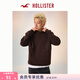 HOLLISTER美式抓絨套頭連帽衛衣25秋冬男裝322-5356 深棕色 L (180/108A)