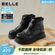 百麗（Belle）厚底增高雪地靴女冬季新款商場(chǎng)同款保暖魔術(shù)貼東北靴E8R1DDD5 黑色 38