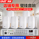 先科（SAST）壁掛音響套裝校園廣播系統學(xué)校主機功放公共廣播50W庫房商城喇叭擴音器一拖六